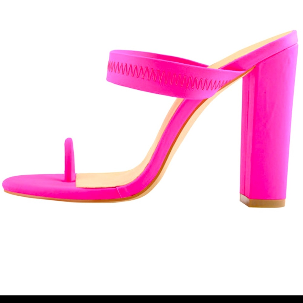 NWOT- Hot Pink OnlyMaker Stiletto Mules - SZ 36 (6 US)
